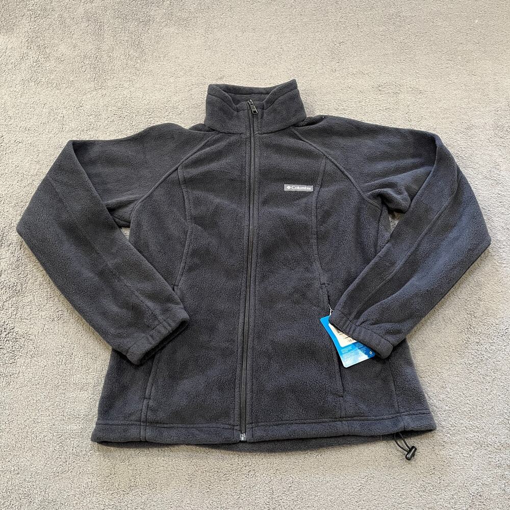 Columbia Benton Springs Black Full Zip Fleece Jacket Women's Size Medium